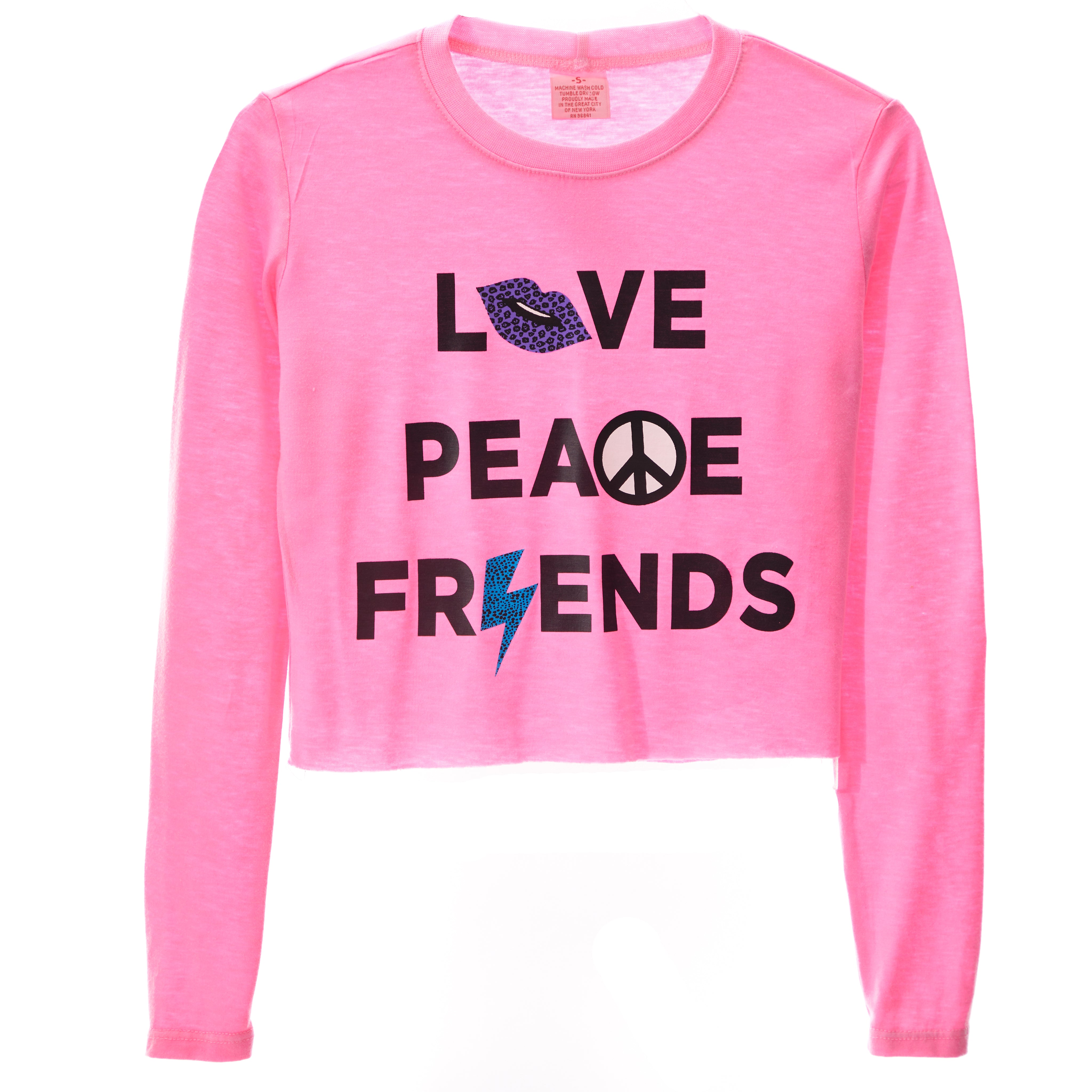 Love, Peace & Friends Long Sleeve Tee - Denny's