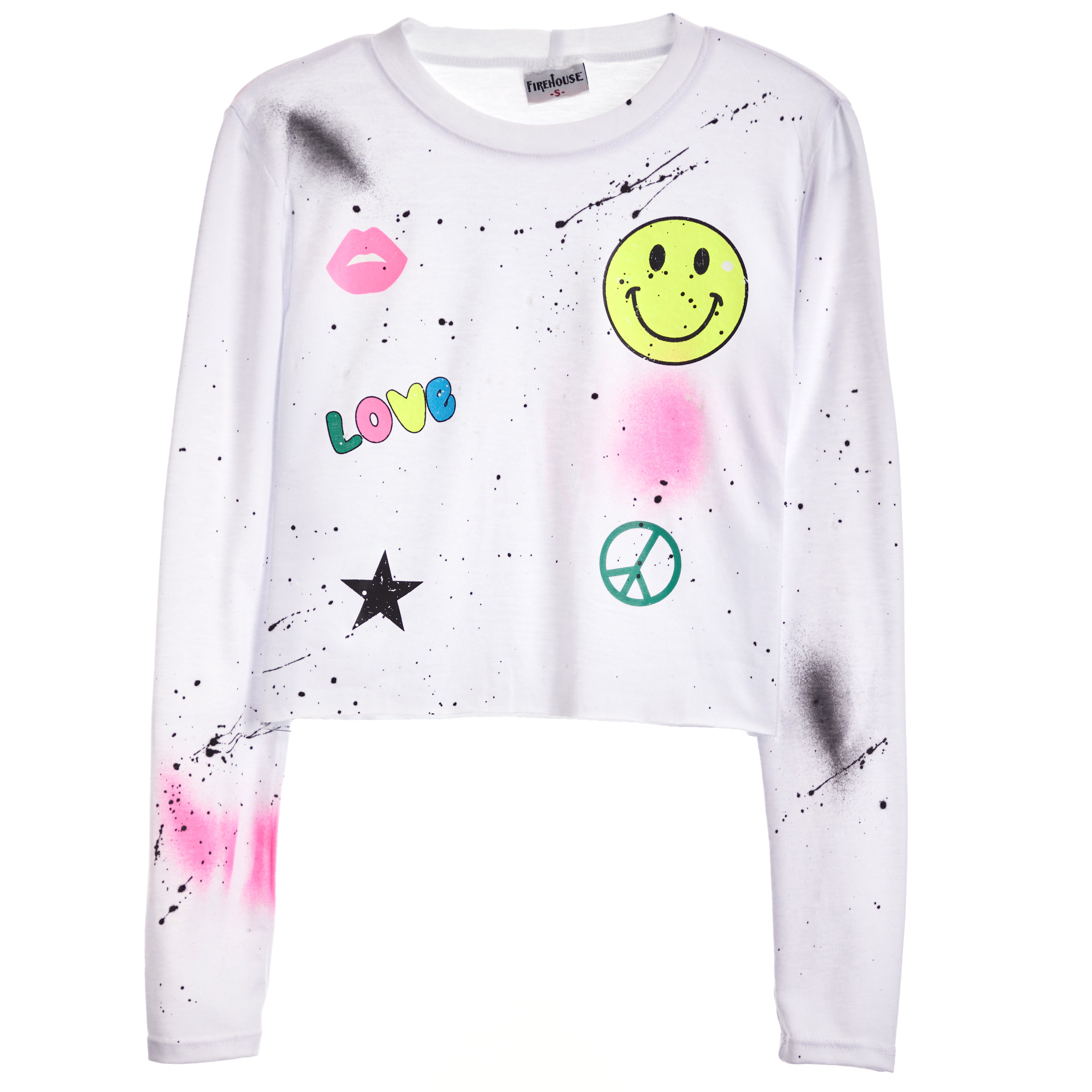 Smiley, Love, Splatter & Spray Tee - Denny's