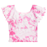 Tie Dye Crochet Off The Shoulder Top - Denny's