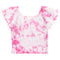 Tie Dye Crochet Off The Shoulder Top - Denny's