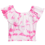 Tie Dye Crochet Off The Shoulder Top - Denny's