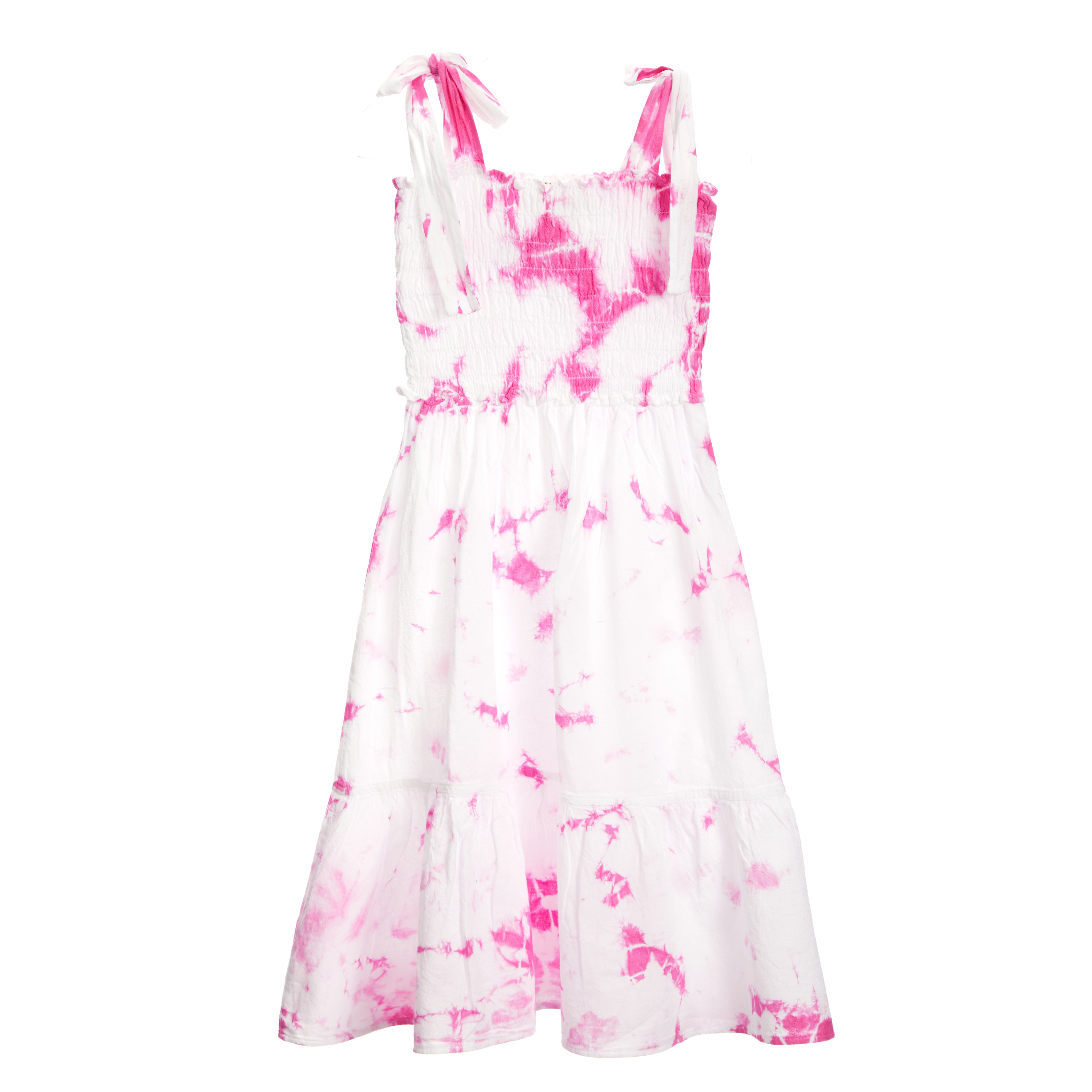 Tie Shoulder Tie Dye Dress - Denny's