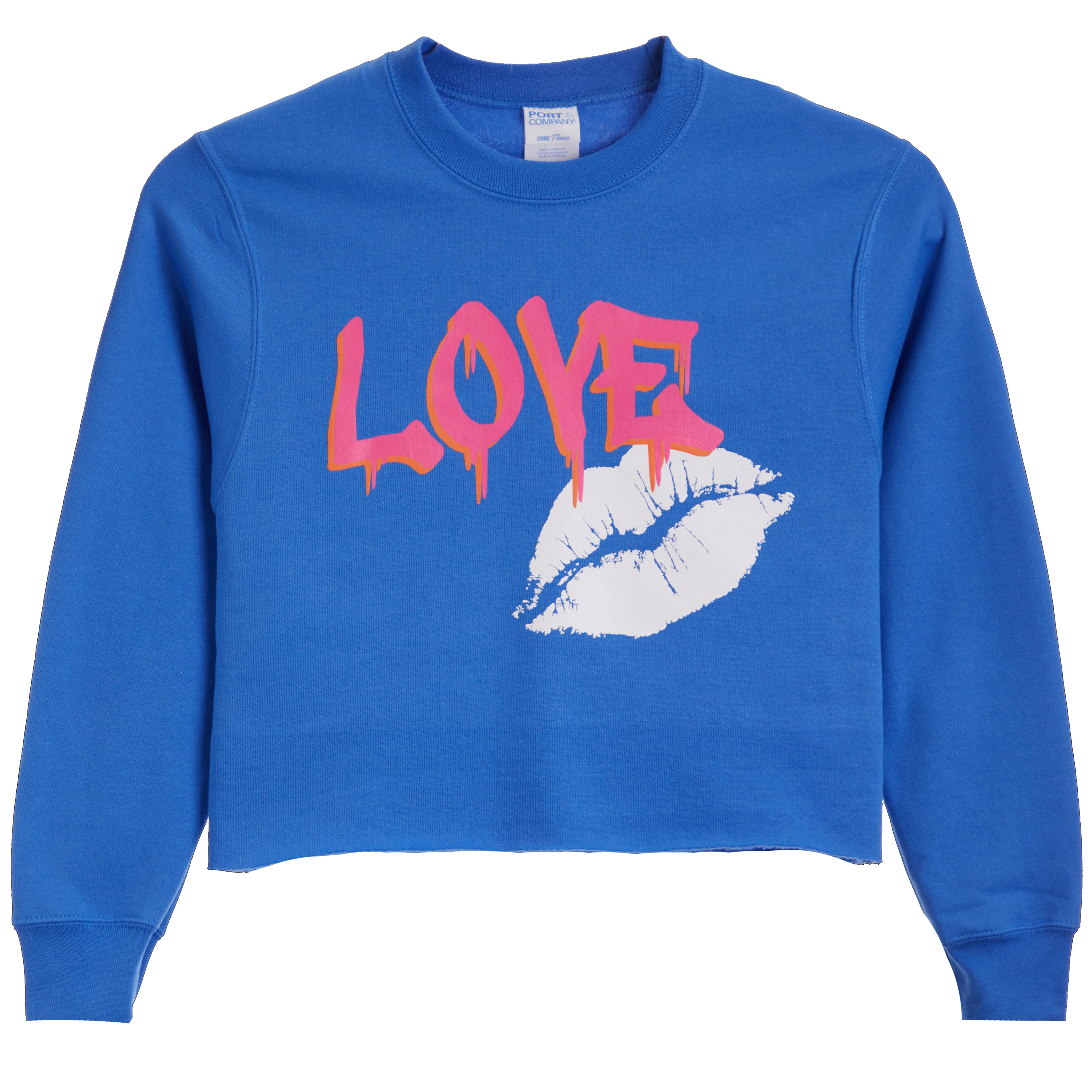 Drippy Love & Lip Crop Sweatshirt - Denny's