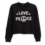 Love & Peace Crop Sweatshirt - Denny's