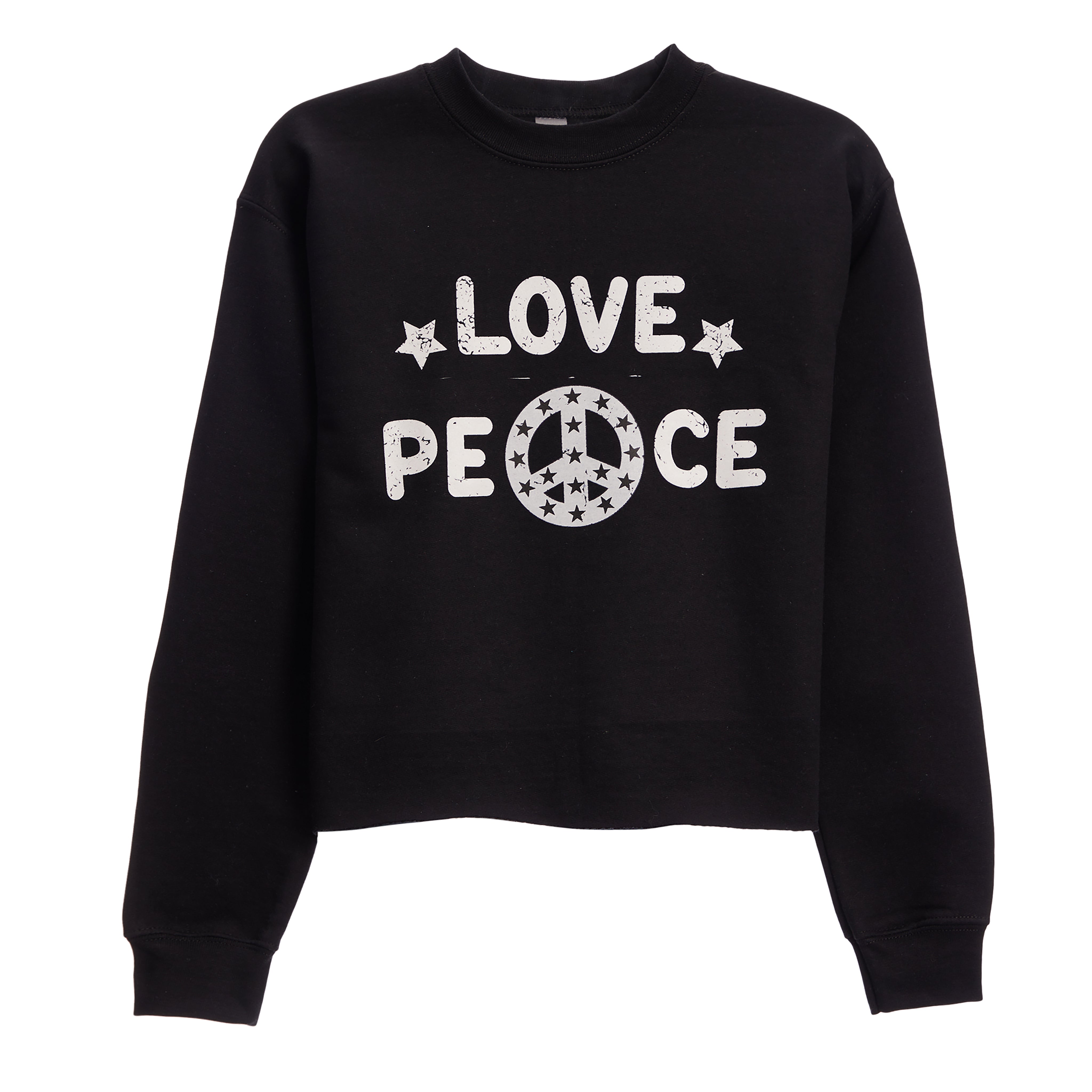 Love & Peace Crop Sweatshirt - Denny's