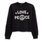 Love & Peace Crop Sweatshirt - Denny's