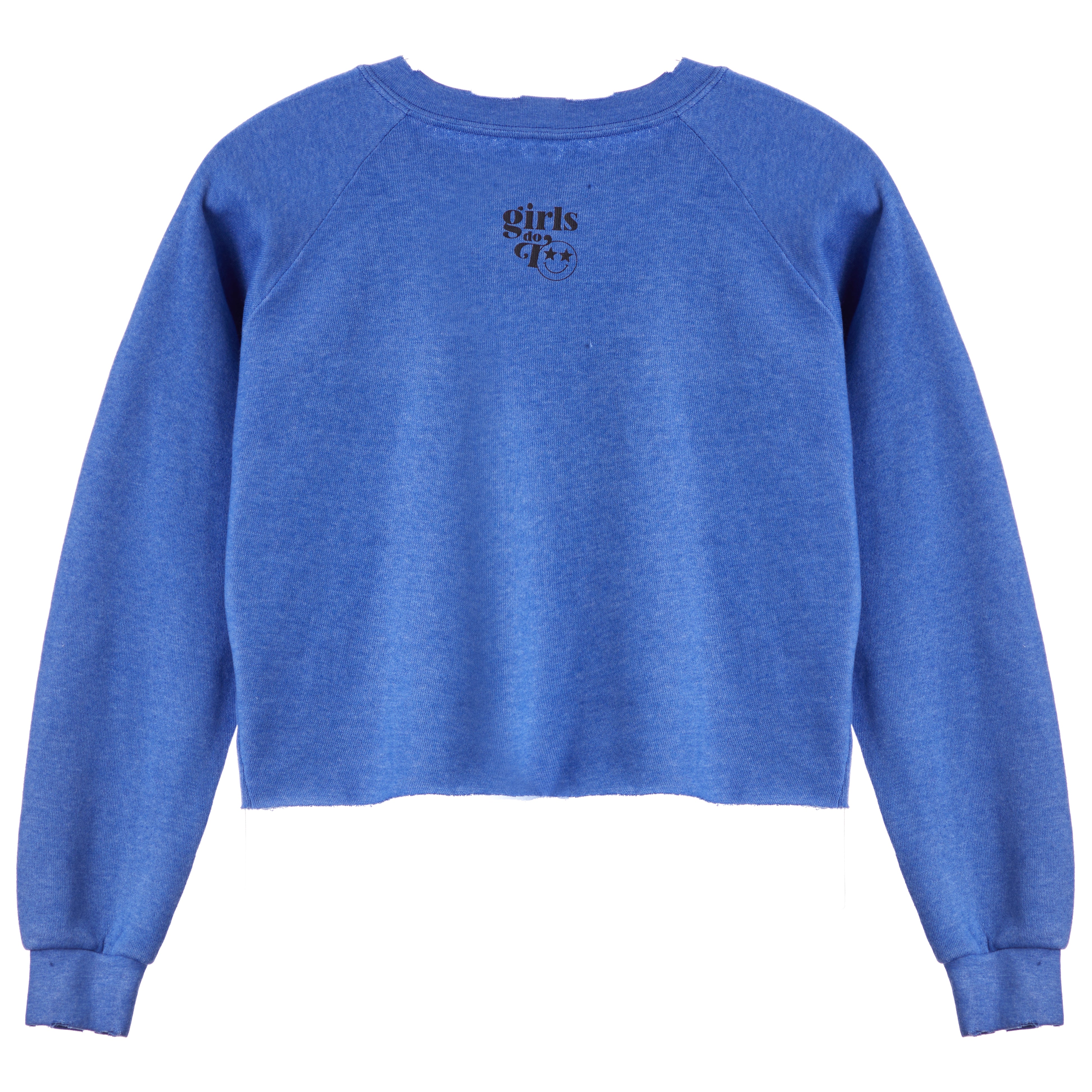 Yellow Smiley Crop Sweatshirt - Denny's