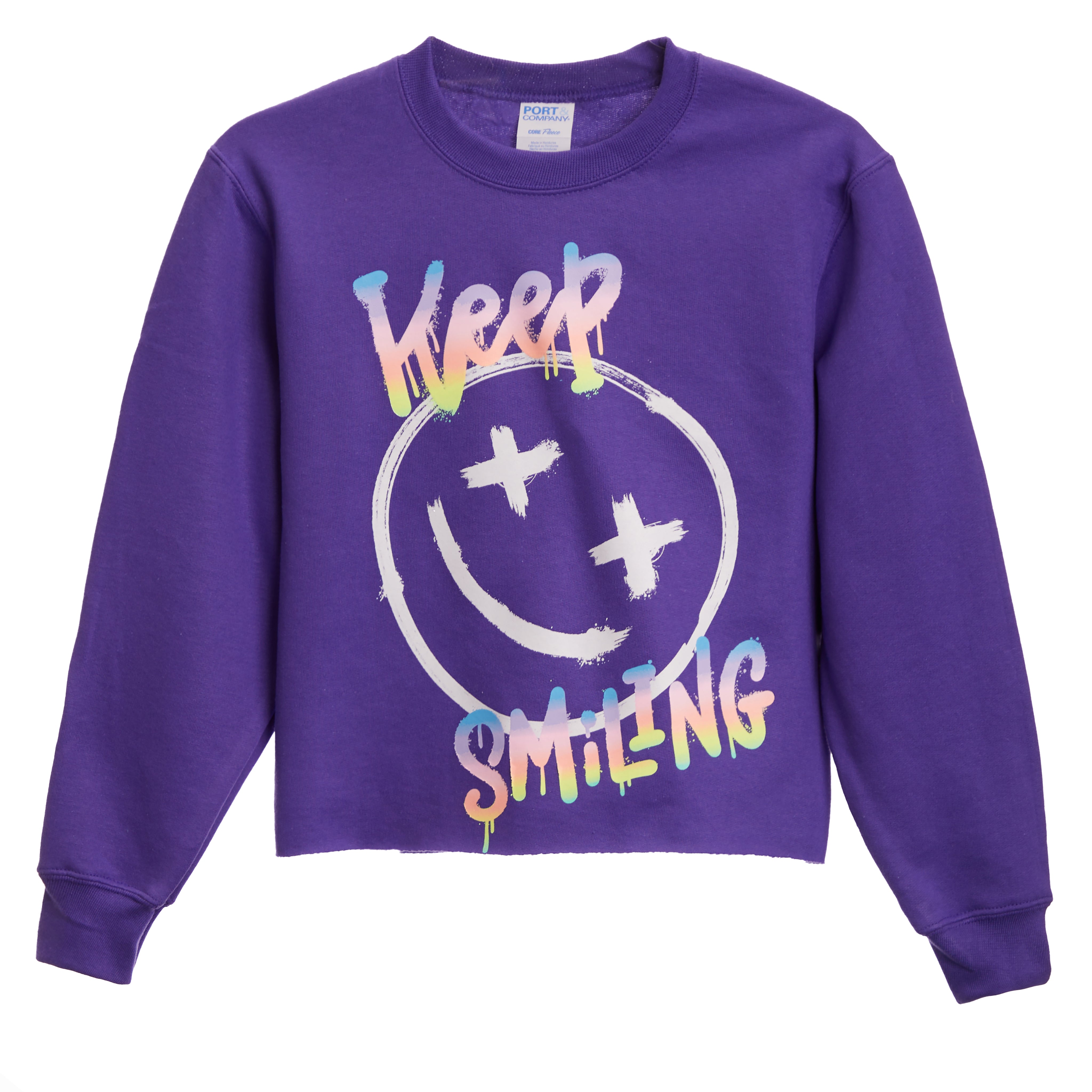 Keep Smiling Crop Sweatshirt - Denny's