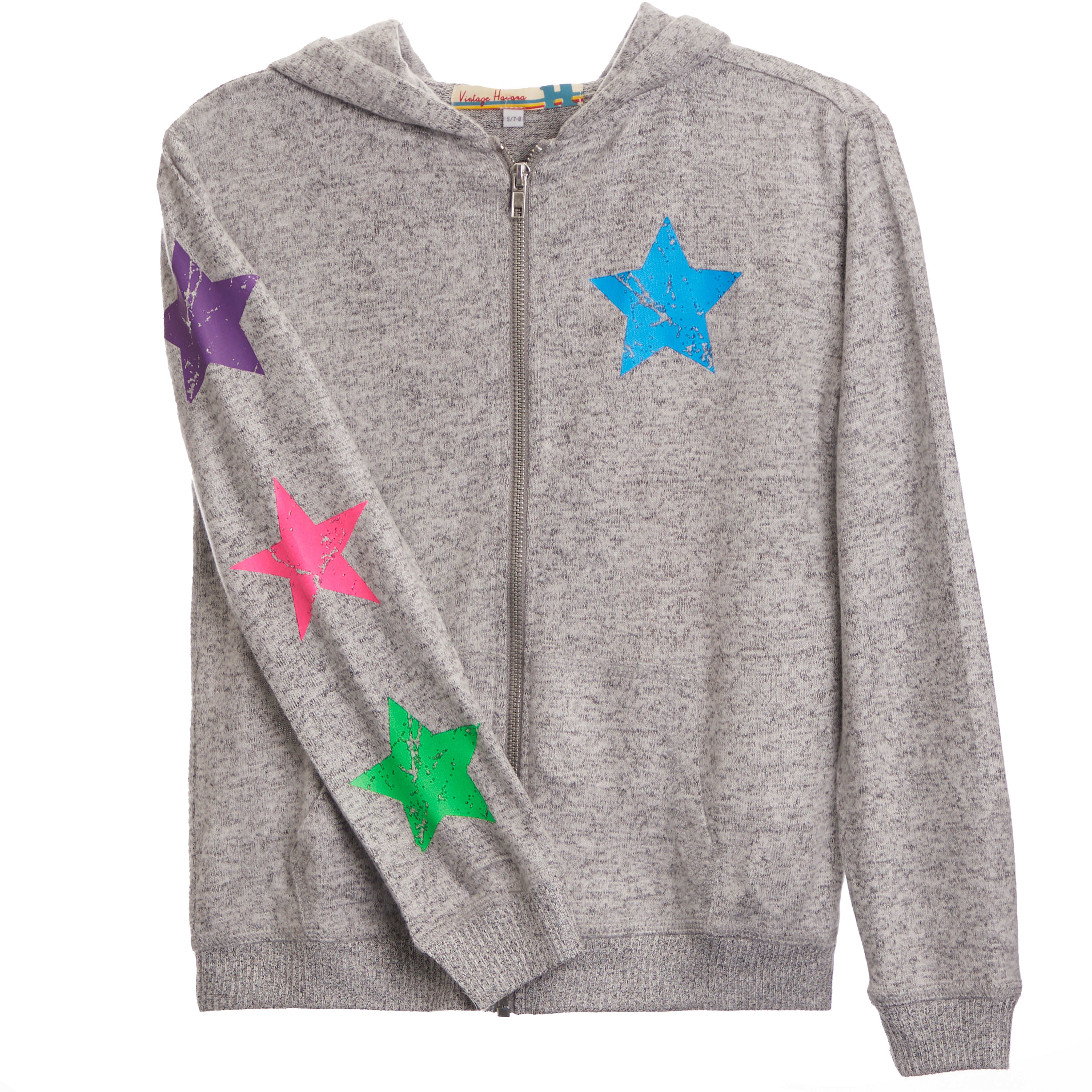 Smile Star Zip Hacci Jacket - Denny's