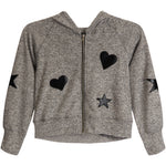 Heart & Star Hacci Zip Hoodie - Denny's