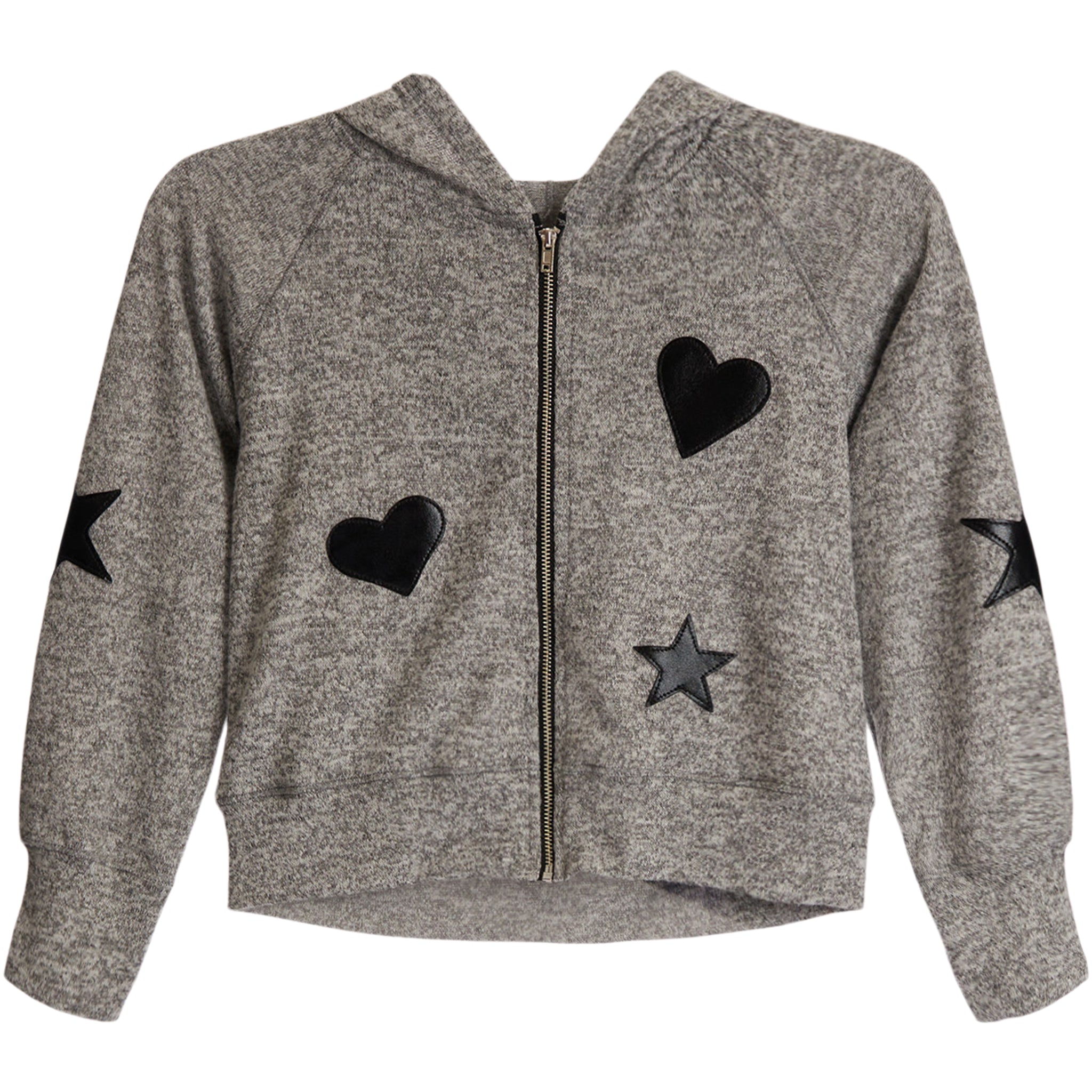 Heart & Star Hacci Zip Hoodie - Denny's