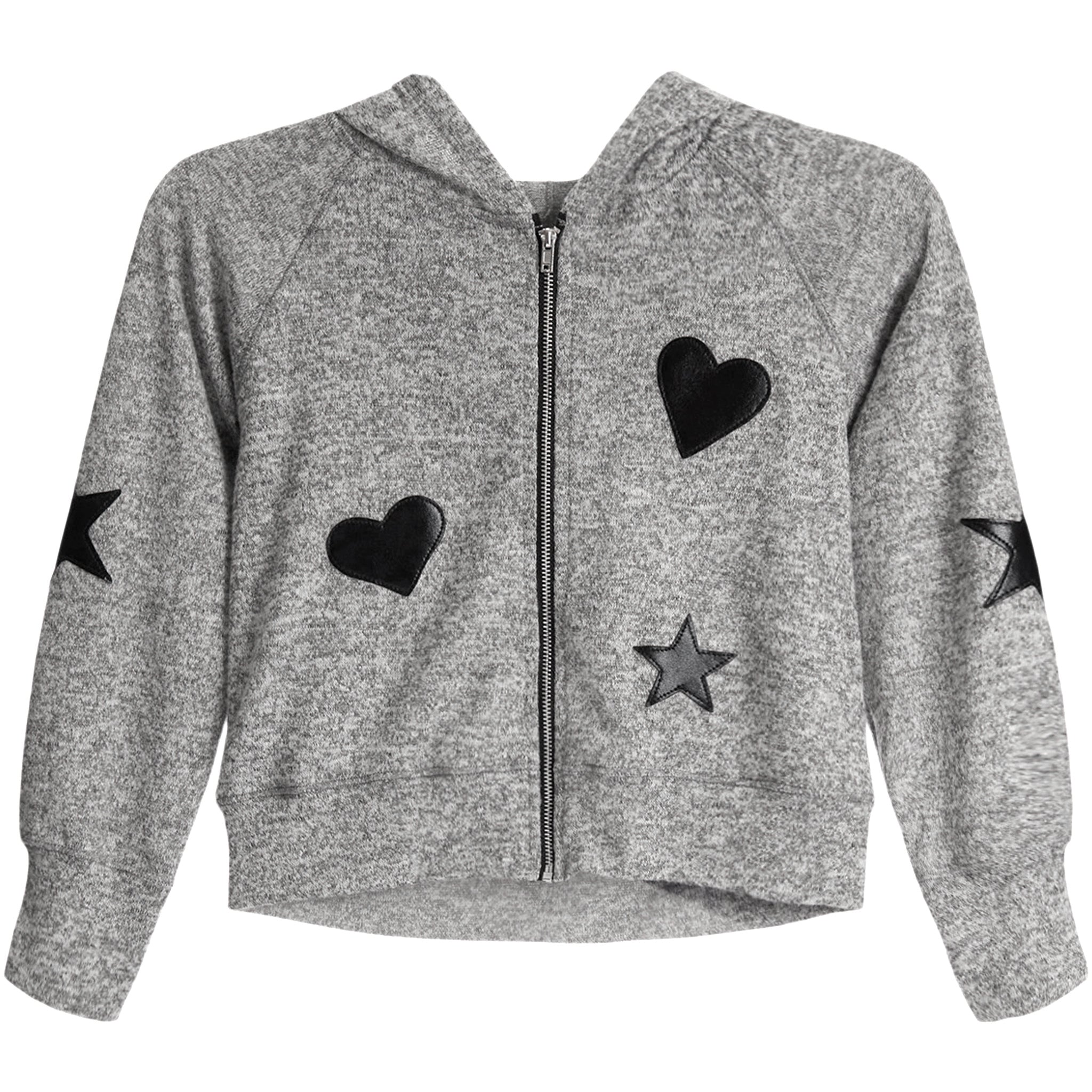 Heart & Star Hacci Zip Hoodie - Denny's