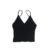 Lace Up Ribbed Crop Cami - Denny's