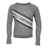 Black White & Silver Stripe Sweatshirt - Denny's