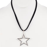 Extra Large Open Silver Star Choker - Denny's