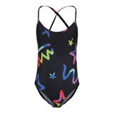 1pc Grafitti Star Bathing Suit - Denny's