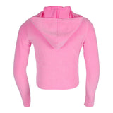 Long Sleeve Reverse Hoody with Neon Smiley Face - Denny's