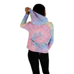Road Trip Tie Dye Crop Hoodie - Denny's