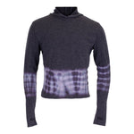 Long Sleeve Crop Hoody with Tie Dye Bottom - Denny's