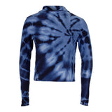Long Sleeve Tie Dye Cropped Hoody - Denny's