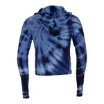 Long Sleeve Tie Dye Cropped Hoody - Denny's