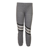 Black White & Silver Stripe Jogger - Denny's