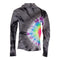 Tie Dye Black Rain Sweatshirt Hoody with Neon Burst - Denny's