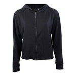 Solid Fleece Crop Zip Hoody - Denny's
