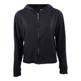 Solid Fleece Crop Zip Hoody - Denny's