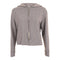 Solid Fleece Crop Zip Hoody - Denny's