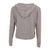 Solid Fleece Crop Zip Hoody - Denny's