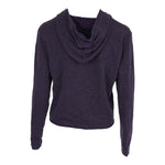 Solid Fleece Crop Zip Hoody - Denny's