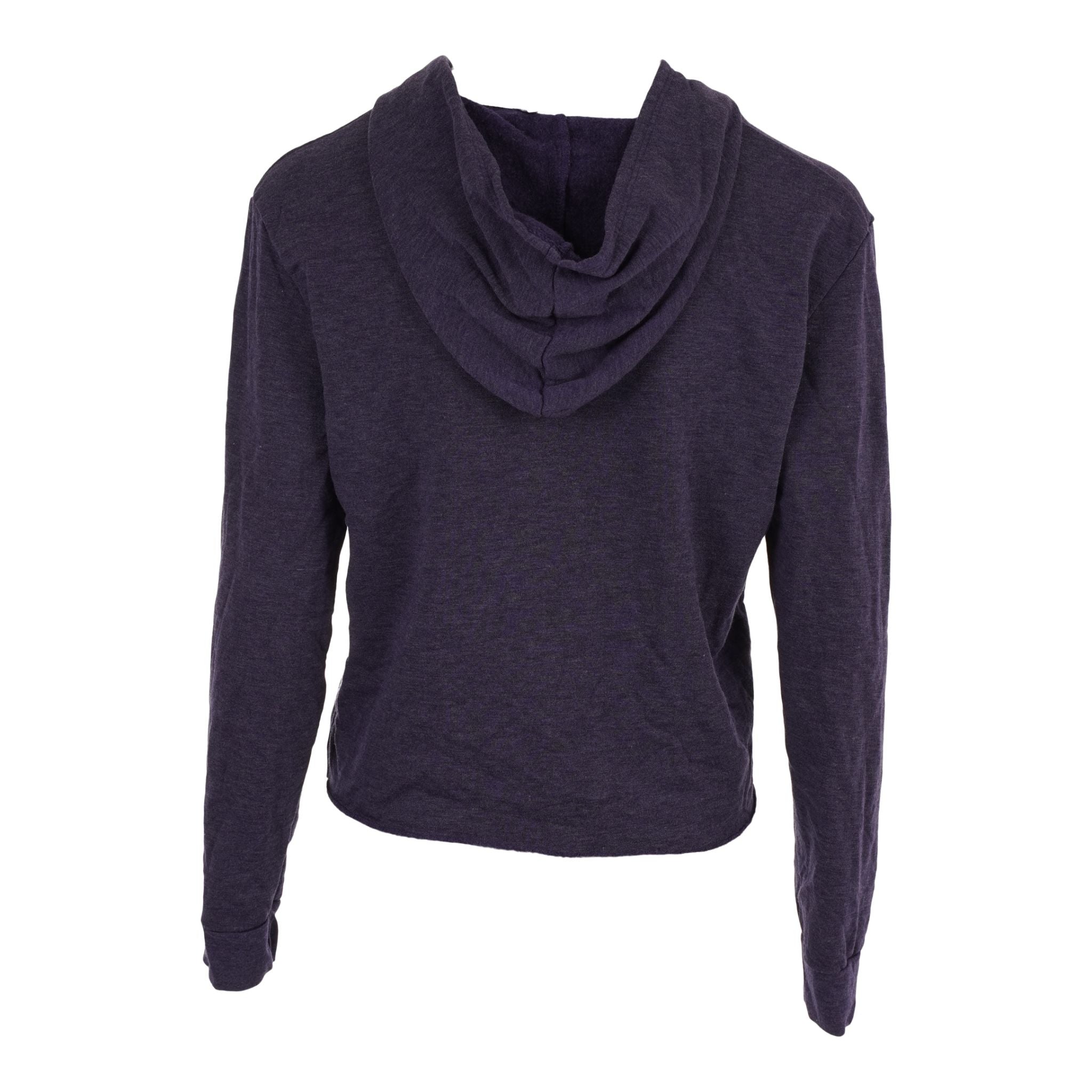 Solid Fleece Crop Zip Hoody - Denny's