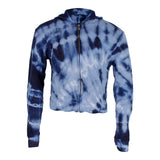Tie Dye Squirrel Crop Zip Hoody - Denny's