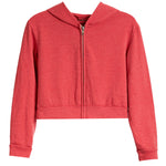Fleece Crop Zip Hoodie - Denny's