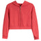 Fleece Crop Zip Hoodie - Denny's