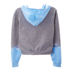 Star & Heart Dip Dye Zip Hoodie - Denny's