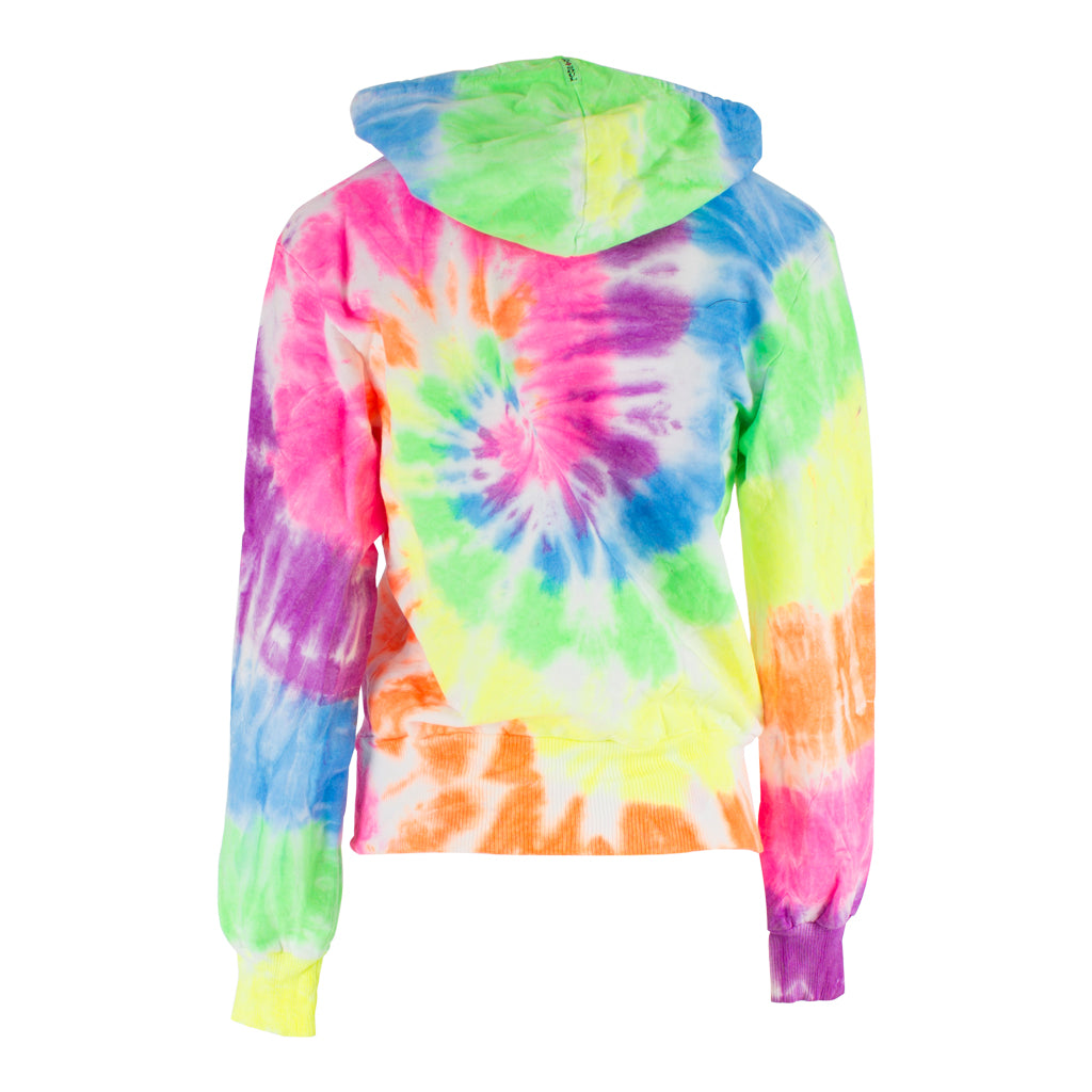 Neon Swirl Tye Dye Zip Hoody - Denny's