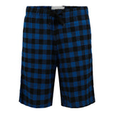 Mens Blue & Black Buffalo Plaid Bermuda - Denny's