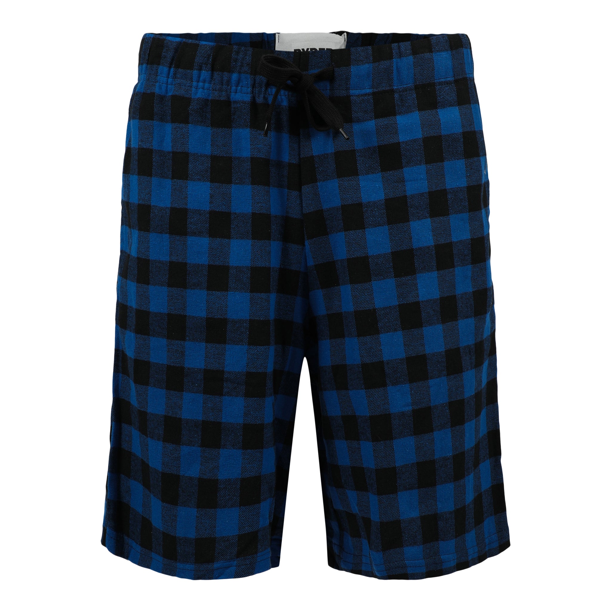 Mens Blue & Black Buffalo Plaid Bermuda - Denny's