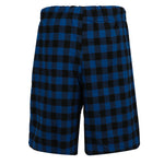 Mens Blue & Black Buffalo Plaid Bermuda - Denny's