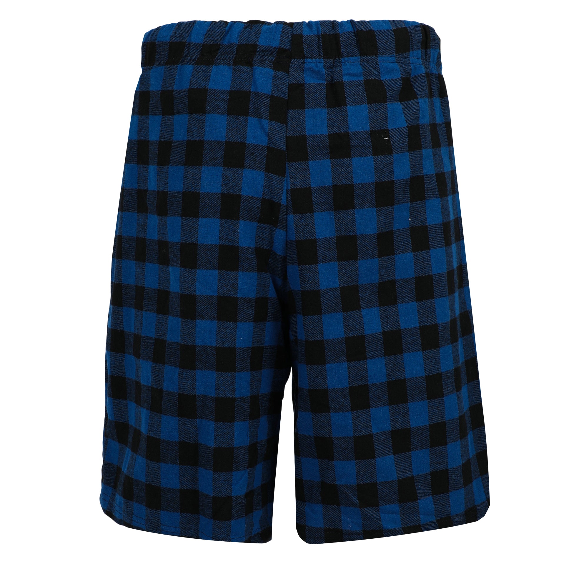 Mens Blue & Black Buffalo Plaid Bermuda - Denny's