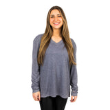 Long Sleeve Vneck - Denny's