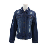 Distressed  Denim Jacket - Denny's