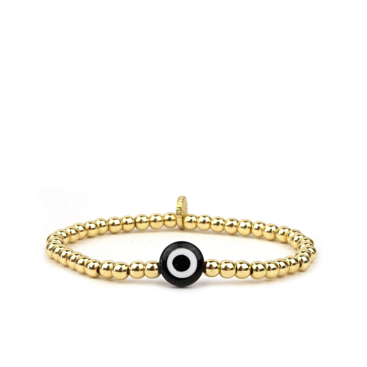 Evil Eye Glass Bead Stretch Bracelet - Denny's