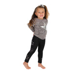 Brushed Legging with Star & Skull Applique - Denny's