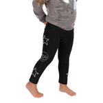 Brushed Legging with Star & Skull Applique - Denny's