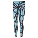 Blue Tie Dye Black Spider Legging - Denny's