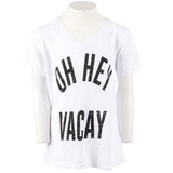 Short Sleeve Vneck with Oh Hey Vacay - Denny's