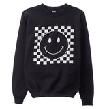 Checkered Smiley Sweatshirt - Denny's